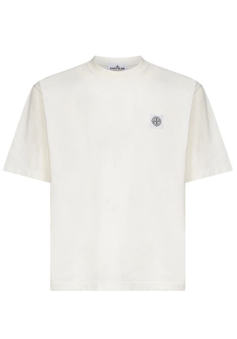 t-shirt combed organic cotton jersey uomo avorio STONE ISLAND | K2S15 2100025 S0115V0093